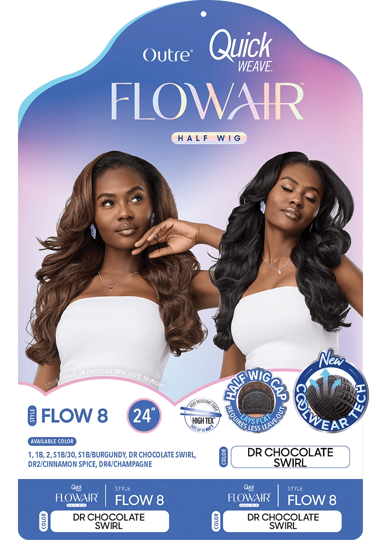 Outre Quick Weave Flowair Synthetic Half Wig – Flow 8 - Beauty Exchange Beauty Supply