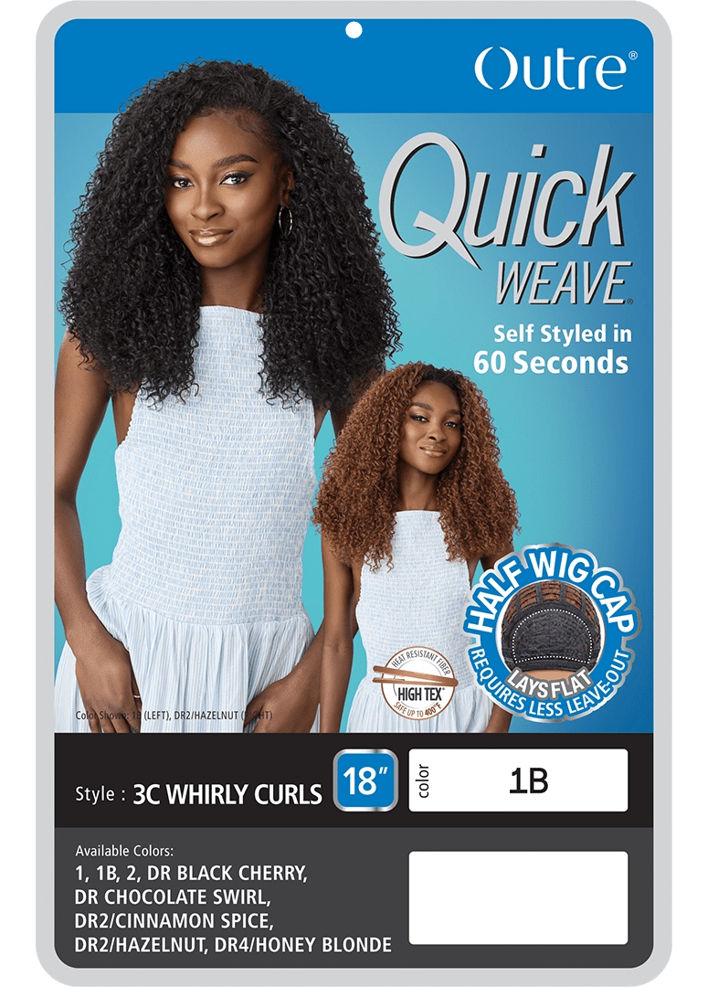 Outre Quick Weave Half Wig – 3C Whirly Curls - Beauty Exchange Beauty Supply