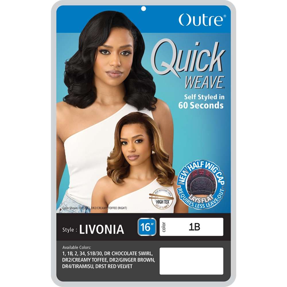Outre Quick Weave Half Wig – Livonia - Beauty Exchange Beauty Supply