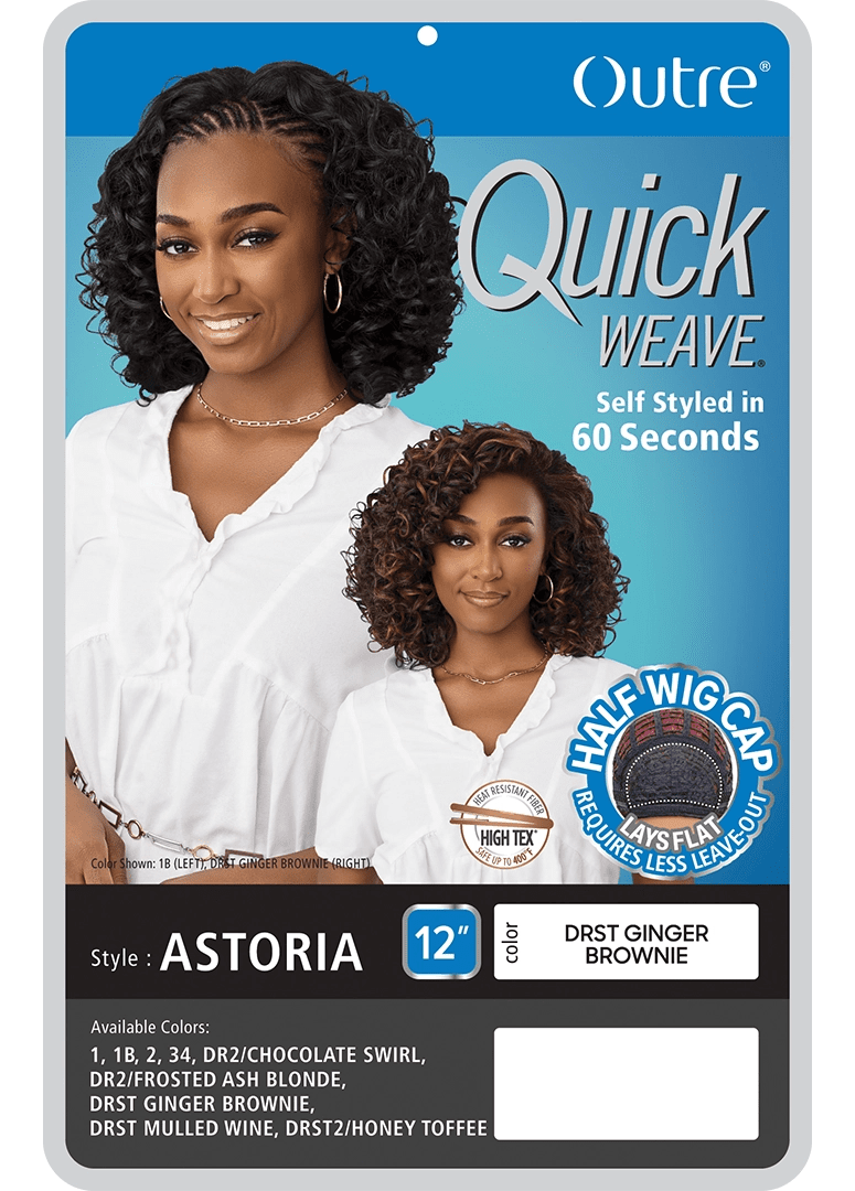 Outre Quick Weave Synthetic Half Wig – Astoria - Beauty Exchange Beauty Supply
