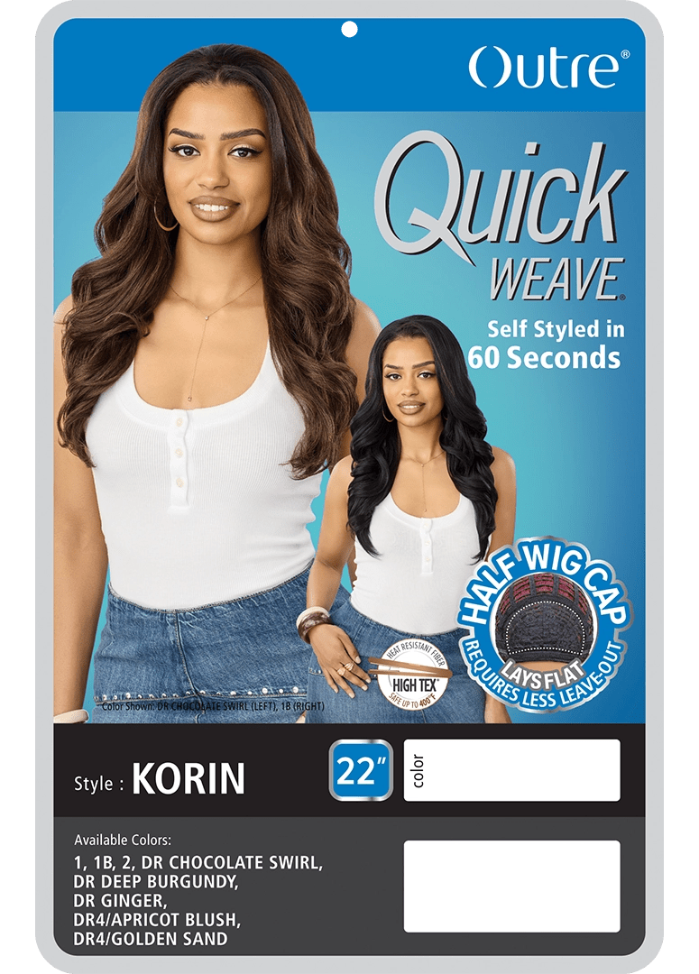 Outre Quick Weave Synthetic Half Wig – Korin - Beauty Exchange Beauty Supply