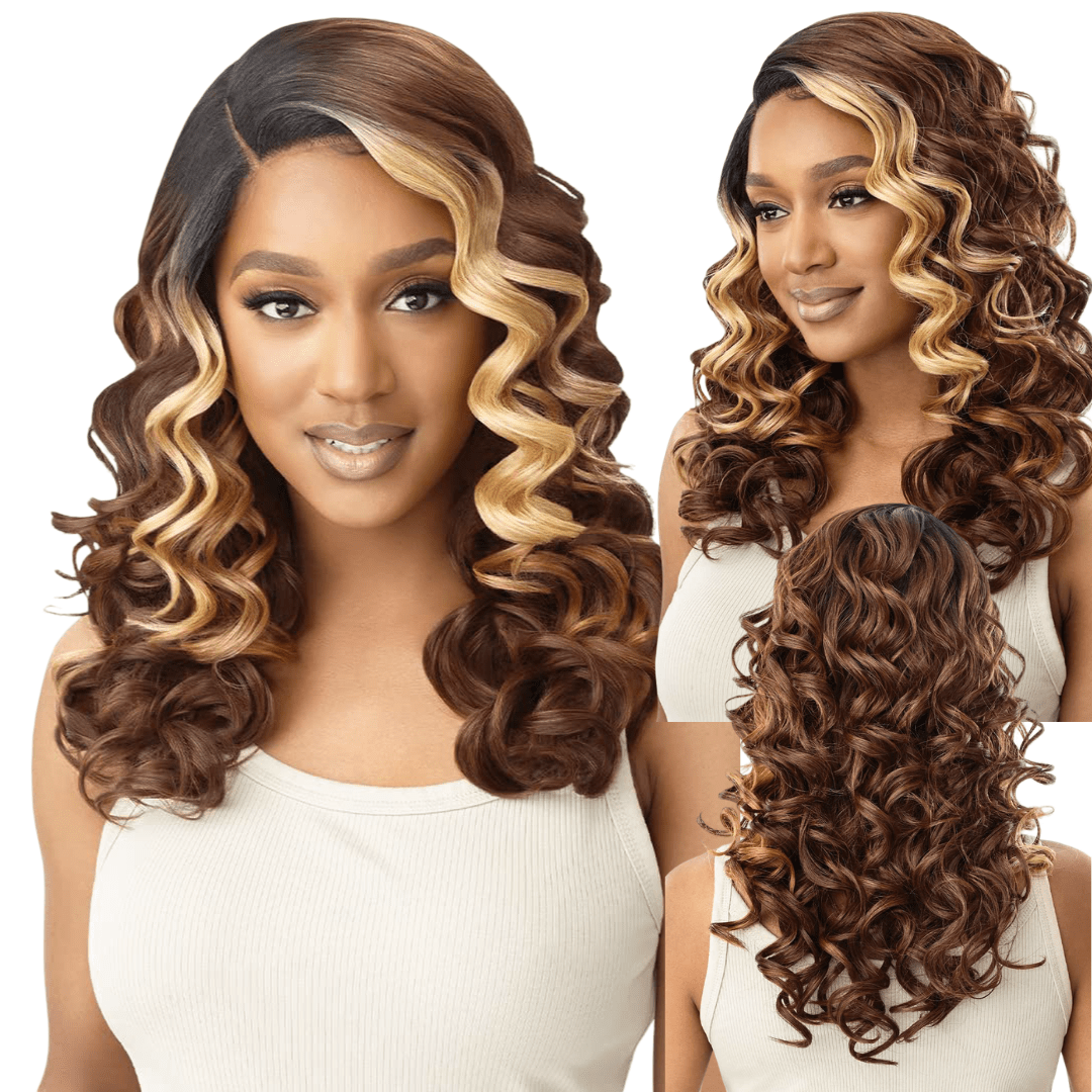 Outre Sleeklay Part Deep C Part Synthetic Lace Front Wig - Emeralda - Beauty Exchange Beauty Supply