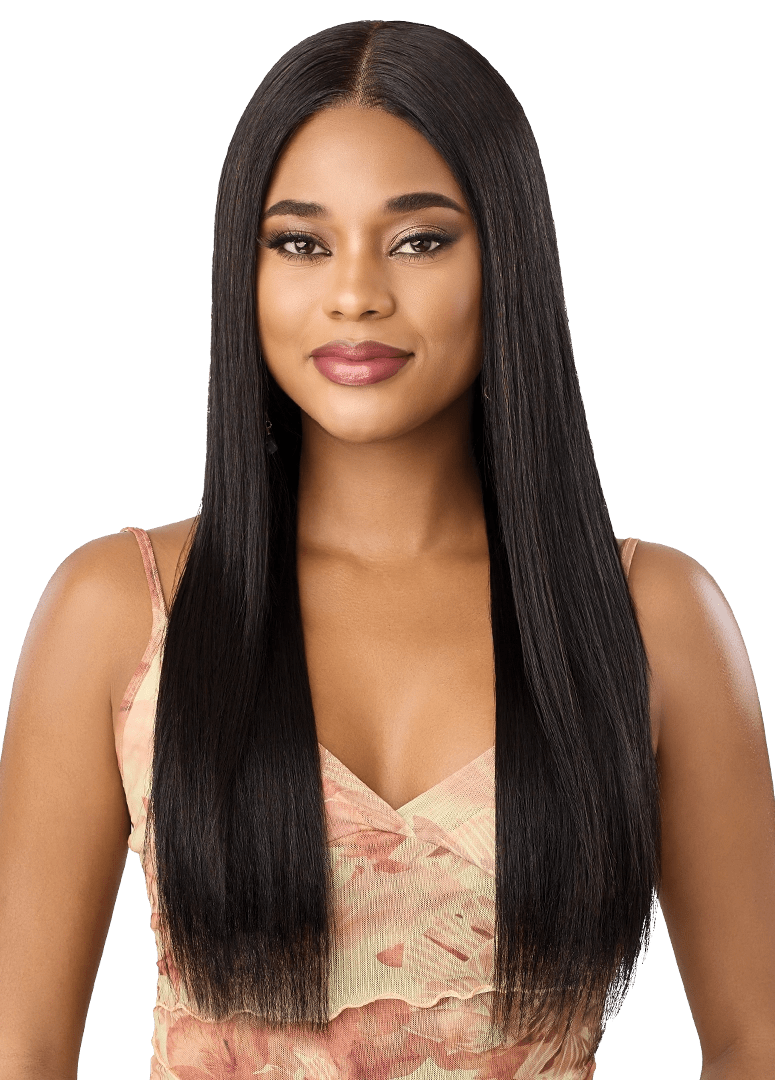 Outre Sugar Punch 13x5 Lace Frontal 100% Unprocessed Human Hair Wig - HH - Remy Straight 24” - Beauty Exchange Beauty Supply