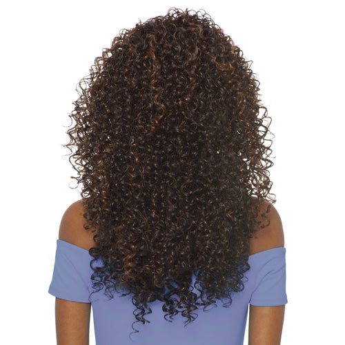 Outre Synthetic Hair Half Wig Quick Weave – Batik Dominican Curly | Bold Volume, Defined Curls | Available in Rich & Vibrant Shades | One Size Fits Most - Beauty Exchange Beauty Supply