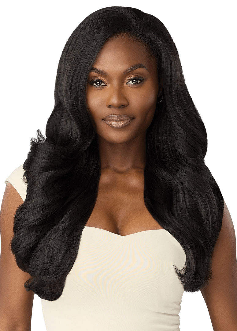 Outre Synthetic Hair Half Wig Quick Weave – Dominican Blowout Waves - Beauty Exchange Beauty Supply