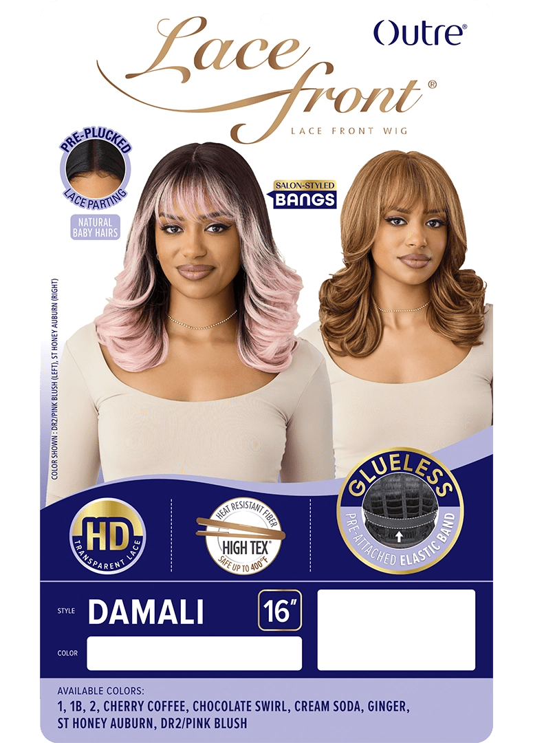 Outre Synthetic Lace Front Wig โ Damali 16" - Beauty Exchange Beauty Supply