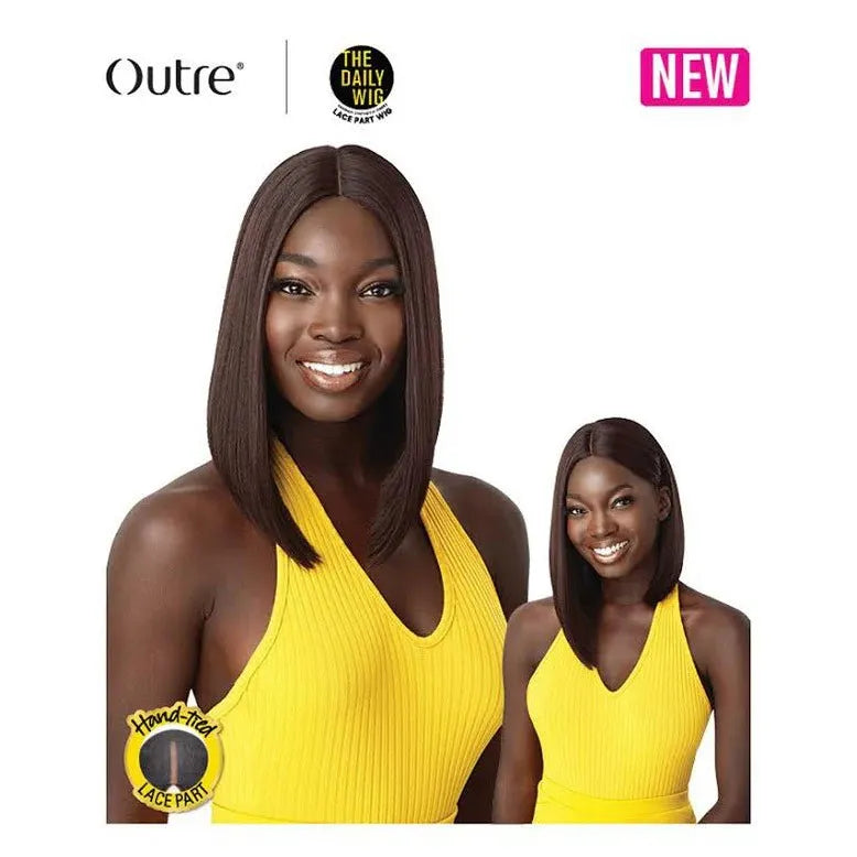 Outre The Daily Wig – Premium Synthetic Hand - Tied Lace Part Wig "Malia" | Natural - Looking Everyday Slay - Beauty Exchange Beauty Supply