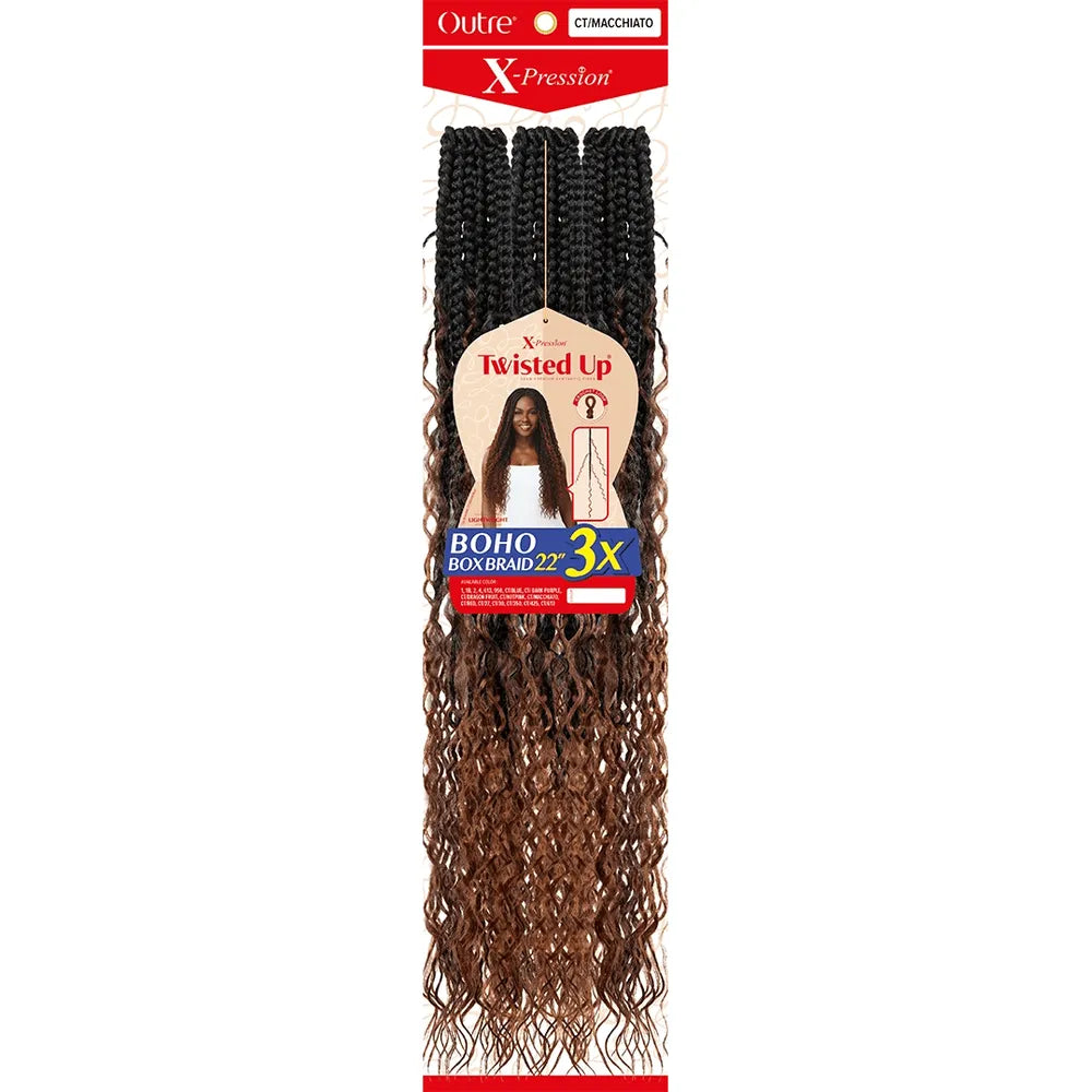 Outre Twisted Up 3X Pack Boho Box Braids Synthetic Crochet Hair 22" - Beauty Exchange Beauty Supply