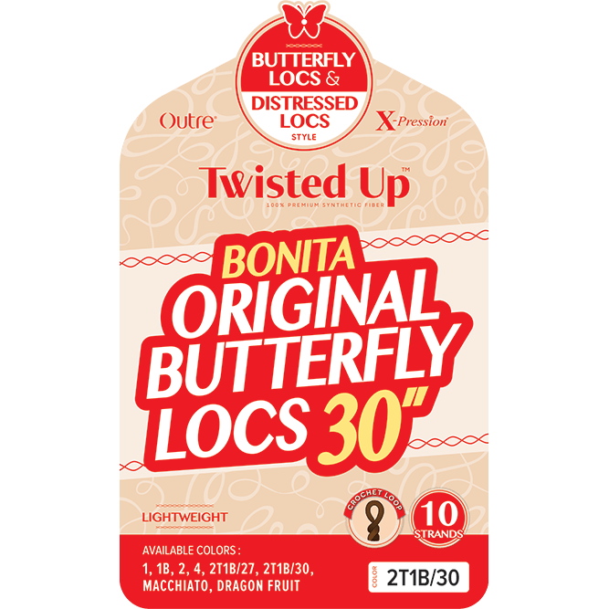 Outre Twisted Up – Bonita Original Butterfly Locs 30" | Soft, Pre - Looped Crochet Locs for a Boho - Chic Look - Beauty Exchange Beauty Supply