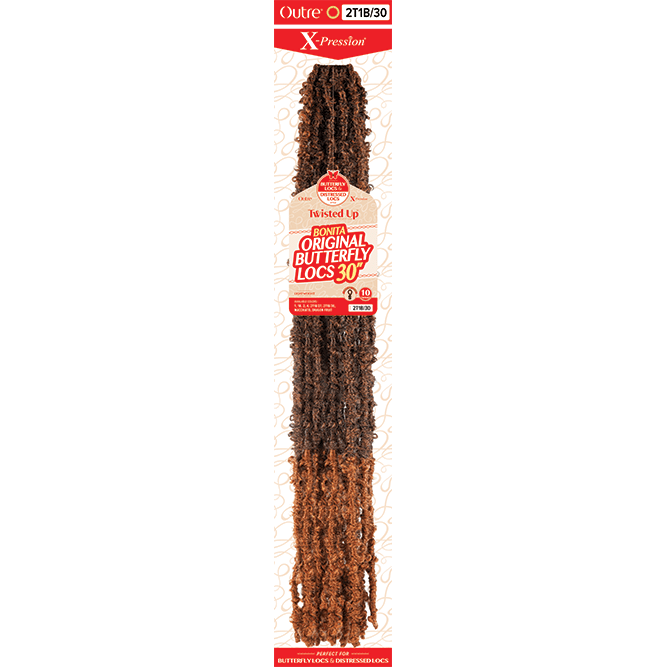 Outre Twisted Up – Bonita Original Butterfly Locs 30" | Soft, Pre - Looped Crochet Locs for a Boho - Chic Look - Beauty Exchange Beauty Supply