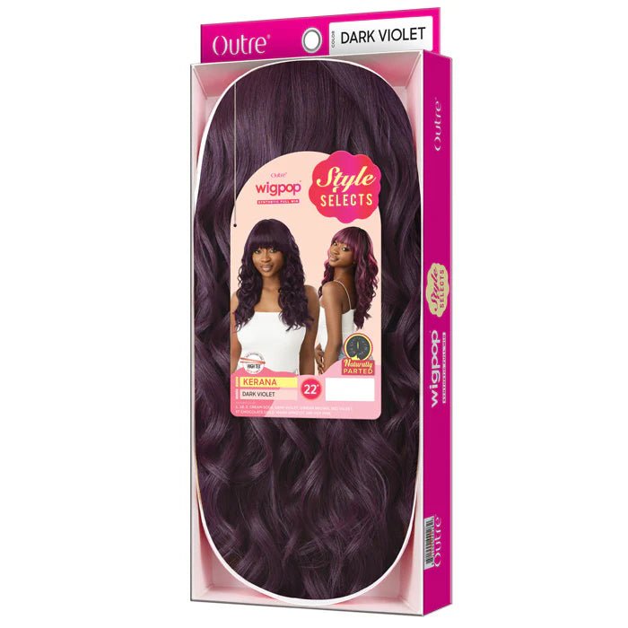 Outre WigPop Synthetic Wig – Kerana | Bold Bangs, Sleek Finish & Pop - On Ease Natural to Fantasy Shades - Beauty Exchange Beauty Supply