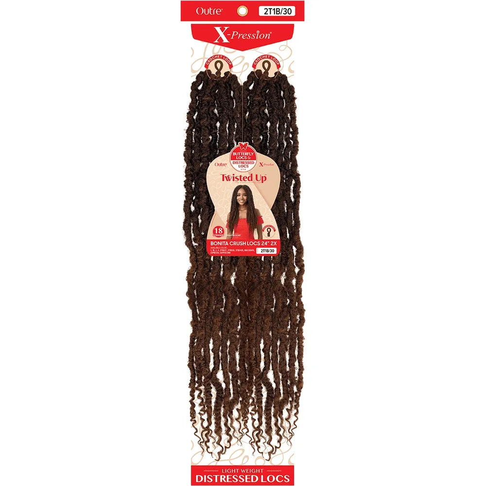 Outre X Bonita Twisted Up Crush Locs 2X Synthetic Crochet Hair - 24" - Beauty Exchange Beauty Supply