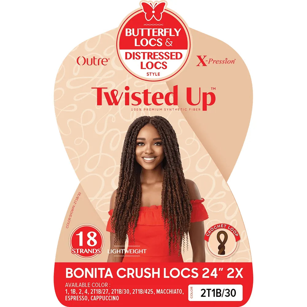 Outre X Bonita Twisted Up Crush Locs 2X Synthetic Crochet Hair - 24" - Beauty Exchange Beauty Supply