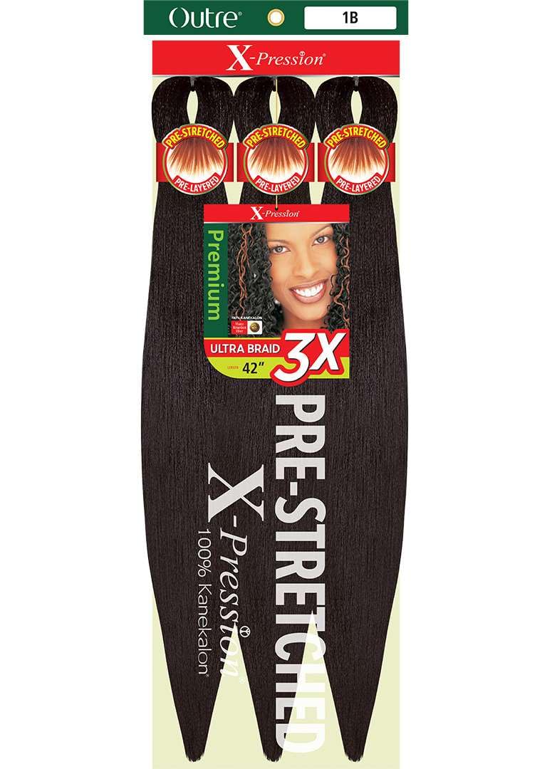 Outre X - Pression 3x Pre - Stretched Braiding Hair 42" - Beauty Exchange Beauty Supply