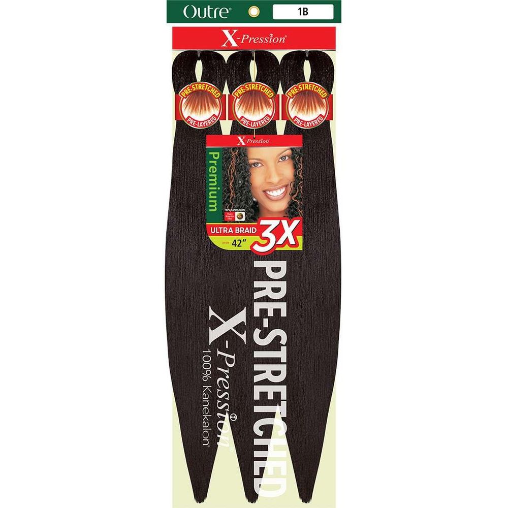 Outre X - Pression 3x Pre - Stretched Braiding Hair 42" - Beauty Exchange Beauty Supply