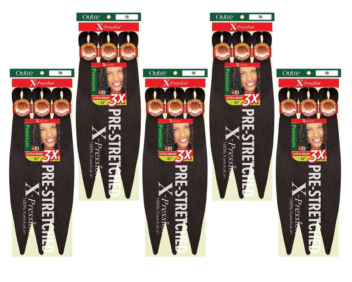 Outre X - Pression 3x Pre - Stretched Braiding Hair 42" - Beauty Exchange Beauty Supply