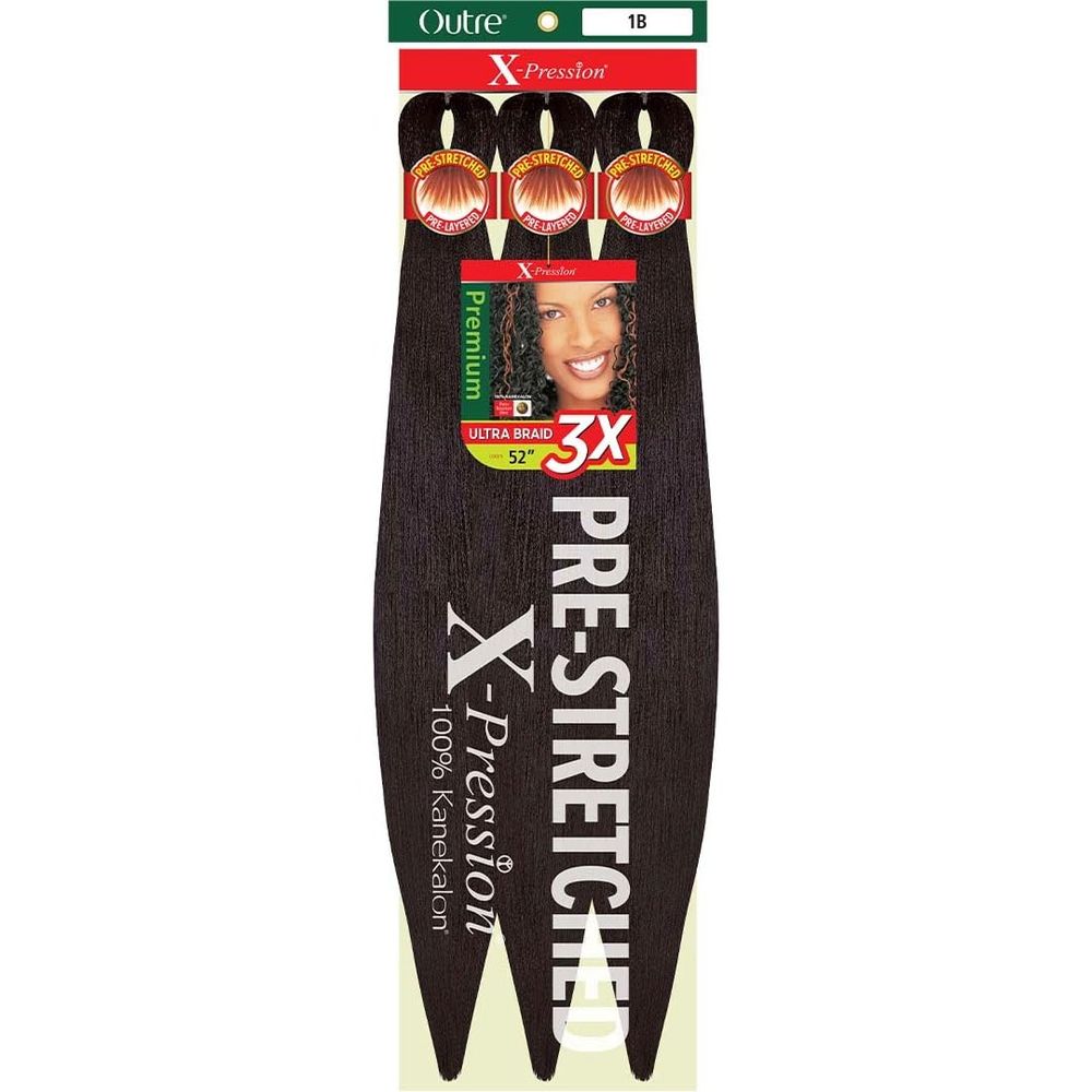 Outre X - Pression 3x Pre - Stretched Braiding Hair 52" - Beauty Exchange Beauty Supply