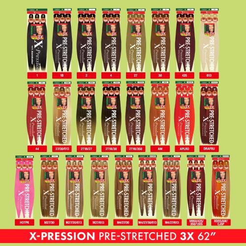 Outre X - Pression 3X Pre - Stretched Kanekalon Braid 62" - Beauty Exchange Beauty Supply