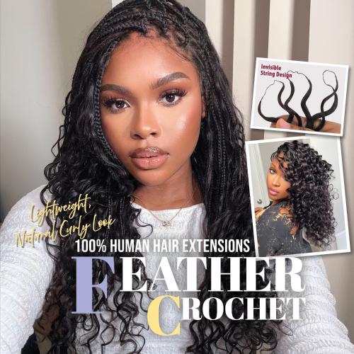 Outre X - Pression Human Feather Crochet – Water 18" - Beauty Exchange Beauty Supply