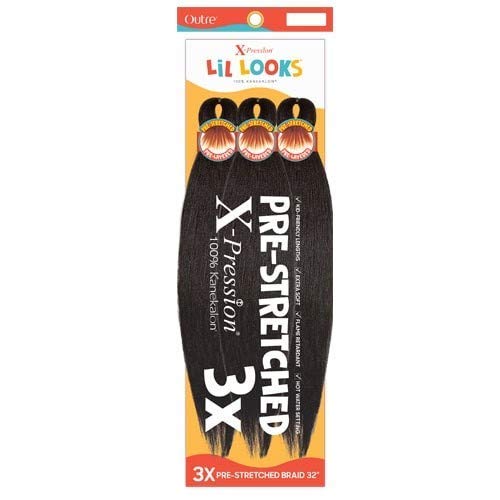 Outre X - Pression Lil Looks Crochet Braid - 3X Prestretched Braid 32" - Beauty Exchange Beauty Supply