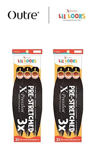 Outre X - Pression Lil Looks Crochet Braid - 3X Prestretched Braid 32" - Beauty Exchange Beauty Supply