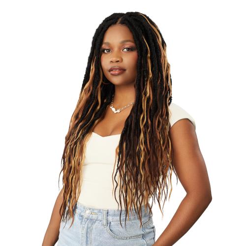 Outre X - Pression Twisted Up 3X Boho Goddess Egyptian Locs 22" | Pre - Looped • Boho - Chic • Natural Texture • Crochet - Ready | - Beauty Exchange Beauty Supply