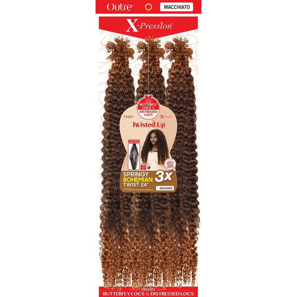 Outre X - Pression Twisted Up 3X Springy Bohemian Twist - 24" - Beauty Exchange Beauty Supply