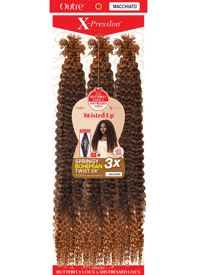 Outre X - Pression Twisted Up 3X Springy Bohemian Twist - 24" - Beauty Exchange Beauty Supply