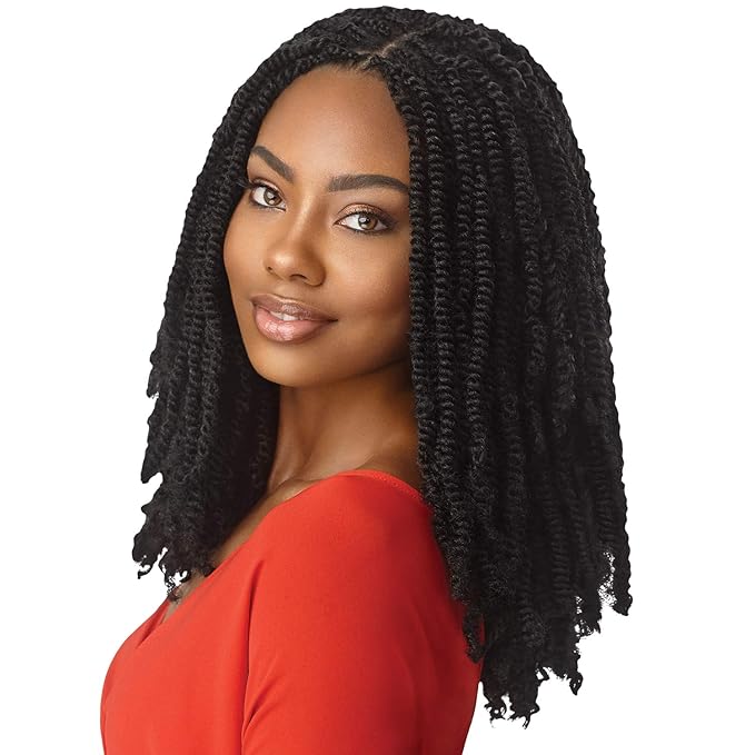 Outre X - Pression Twisted Up Springy Afro Twist 16" | Soft, Lightweight, Natural Texture | Perfect for Twists, Curls & Crochet Styles - Beauty Exchange Beauty Supply