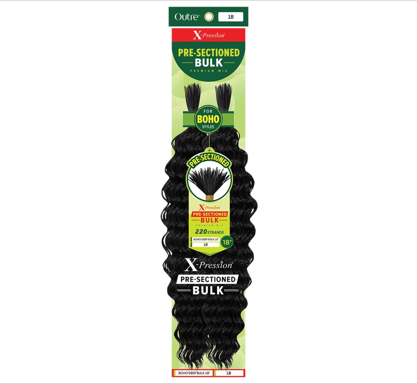 Outre Xpression Pre - Sectioned Boho Deep Bulk - 18" - Beauty Exchange Beauty Supply