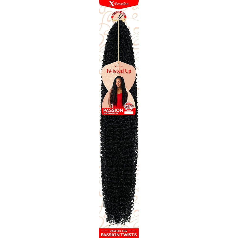 Outre X‑Pression Synthetic Crochet Hair – Passion Waterwave 24″ - Beauty Exchange Beauty Supply