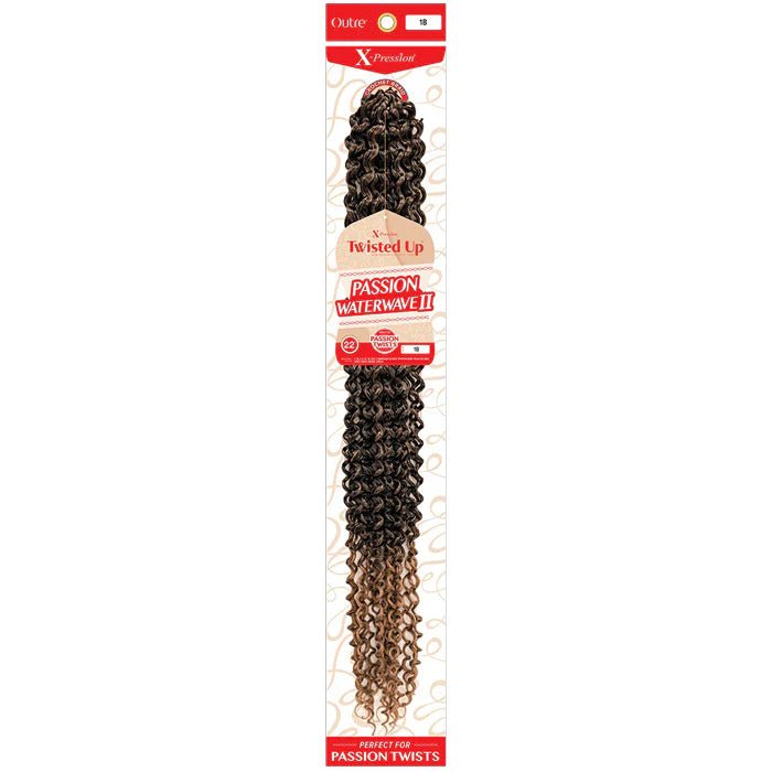Outre X‑Pression Synthetic Crochet Hair – Passion Waterwave II 22″ - Beauty Exchange Beauty Supply