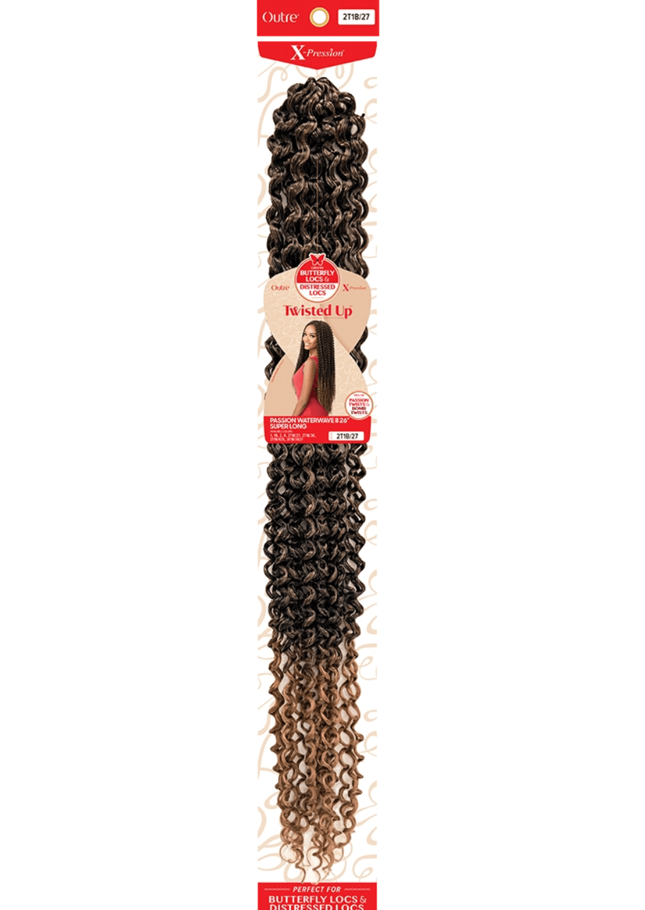 Outre X‑Pression Synthetic Crochet Hair – Passion Waterwave II 26″ - Beauty Exchange Beauty Supply
