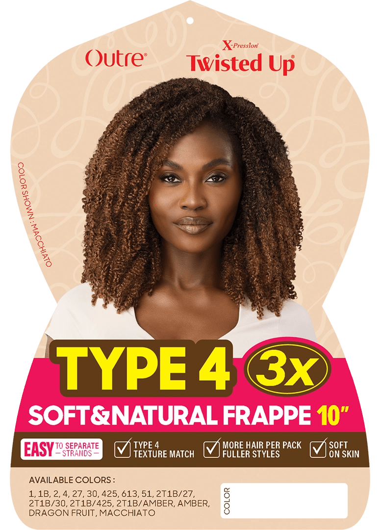 Outre Xpression Type 4 Soft & Natural – 3X Frappe 10" - Beauty Exchange Beauty Supply