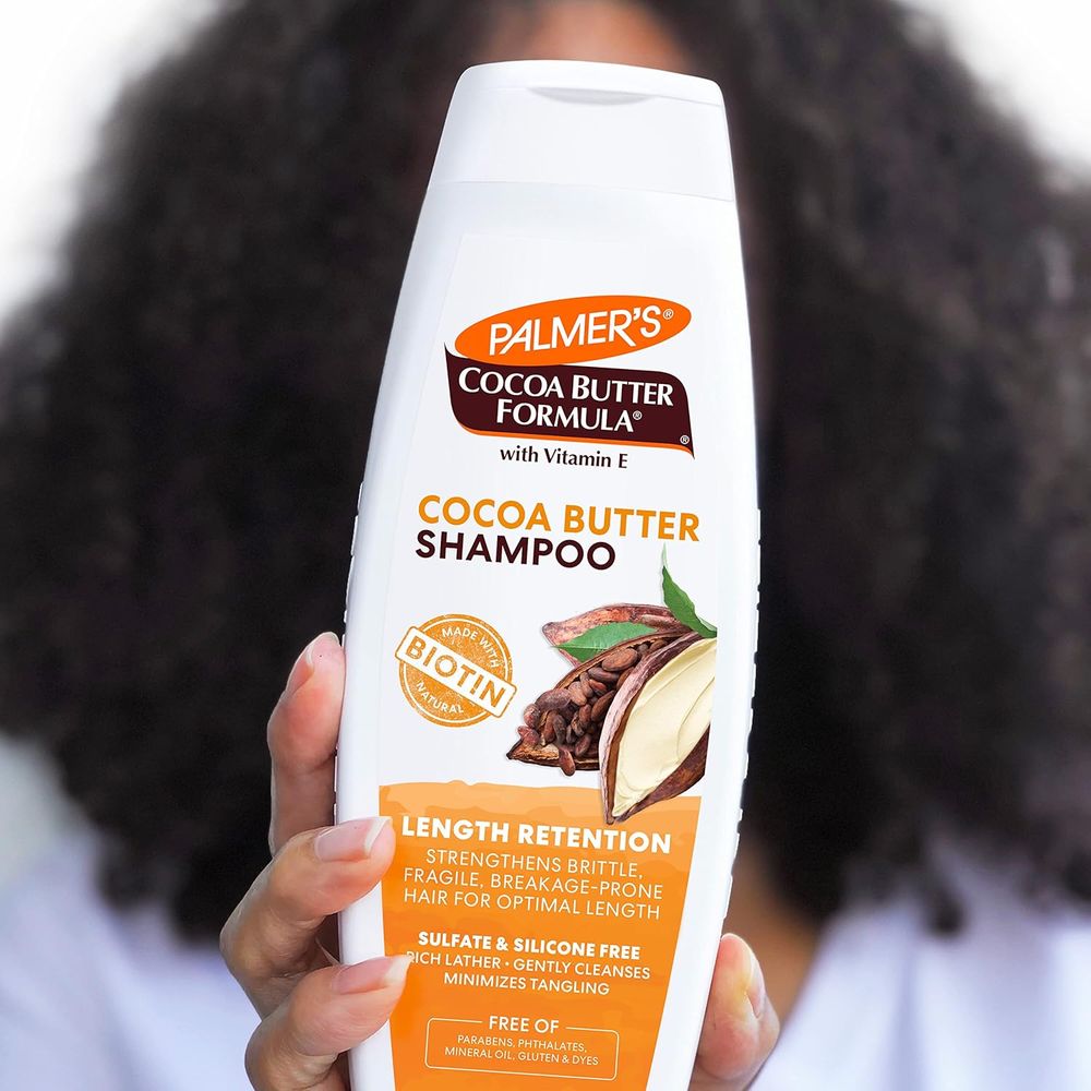 Palmer’s Cocoa Butter Formula Biotin Length Retention Shampoo | Strengthens, Moisturizes & Supports Healthy Hair Growth | 13.5 fl oz - Beauty Exchange Beauty Supply