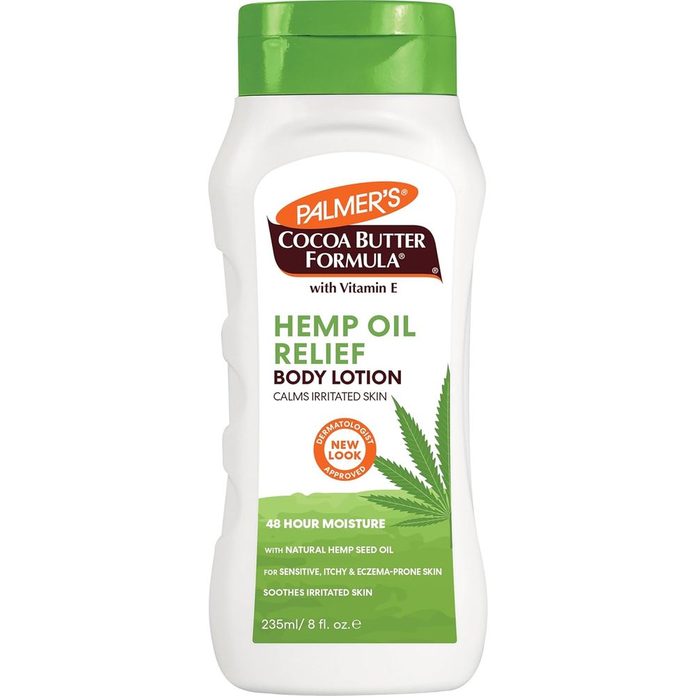 Palmerโs Cocoa Butter Formula Hemp Oil Calming Relief Body Lotion | 24HR Moisture for Dry & Sensitive Skin โ 8oz - Beauty Exchange Beauty Supply