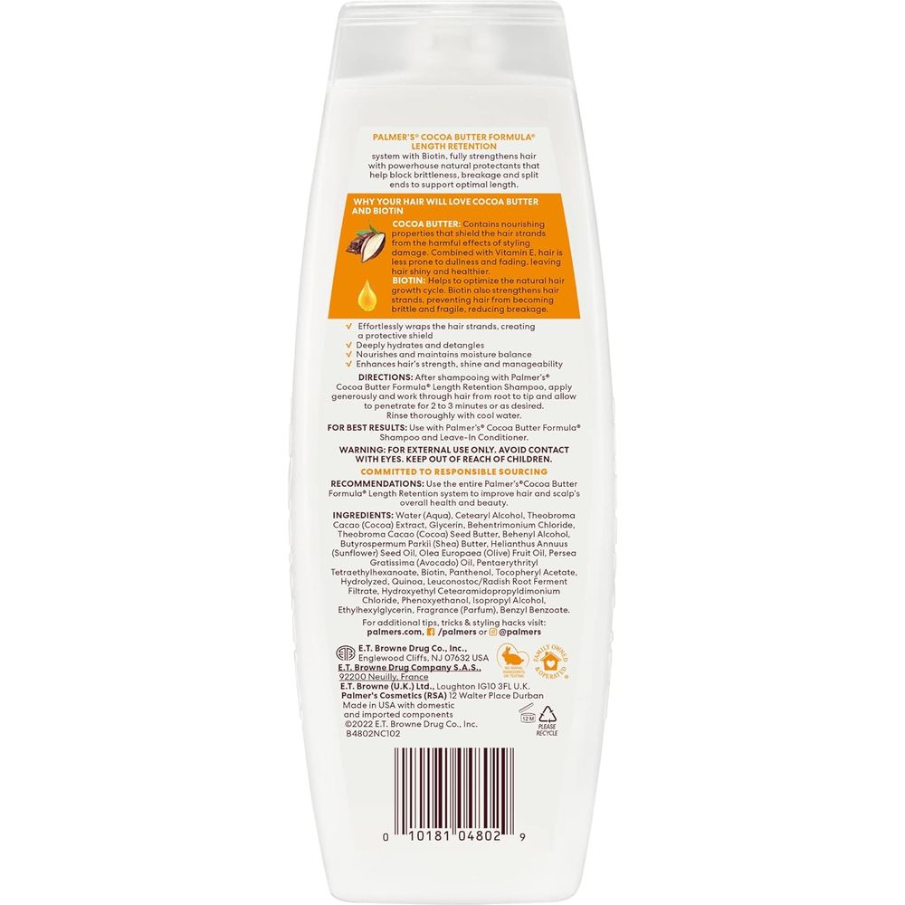 Palmer’s Cocoa Butter Formula Length Retention Conditioner | Strengthens, Hydrates & Supports Healthy Hair Growth | 13.5 oz - Beauty Exchange Beauty Supply
