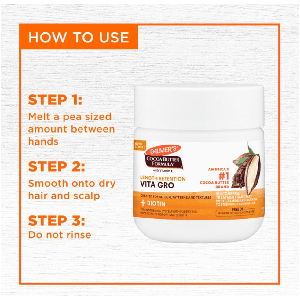 Palmer's Cocoa Butter Formula Length Retention Vita - Gro – Scalp Nourishment & Growth Support – 6.7 oz - Beauty Exchange Beauty Supply