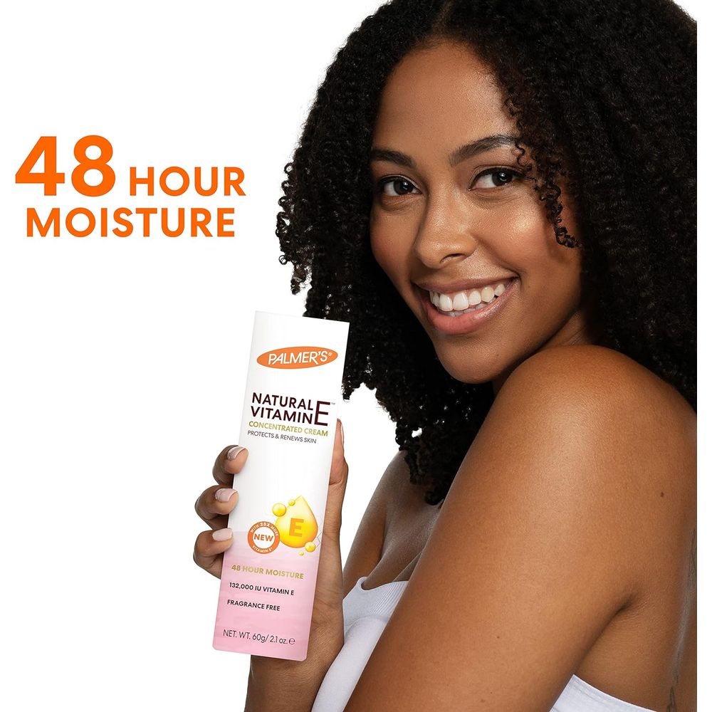 Palmer’s Natural Vitamin E Concentrated Hand & Body Cream | Fragrance - Free Moisture for Dry, Damaged & Sensitive Skin – 2.1 oz - Beauty Exchange Beauty Supply