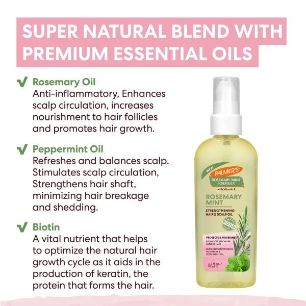 Palmer’s Rosemary Mint Hair & Scalp Oil – 4.5oz - Beauty Exchange Beauty Supply