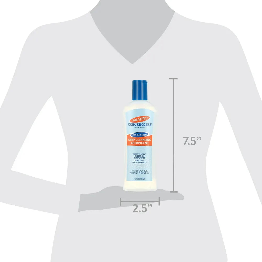 Palmer's Skin Success - Deep Cleansing Facial Astringent | Tightens | Unclogs Pores | Lactic Acid | Eucalyptus | Menthol | 8.5Oz - Beauty Exchange Beauty Supply