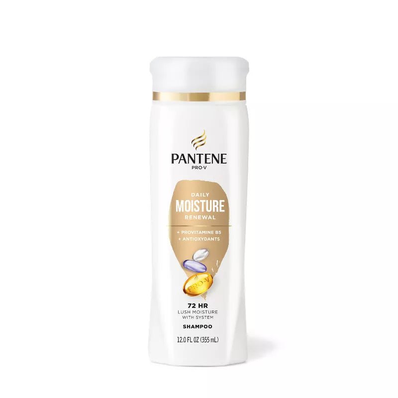 Pantene Pro - V Daily Moisture Renewal Shampoo – Hydrates & Softens Dry Hair – 12 fl oz - Beauty Exchange Beauty Supply