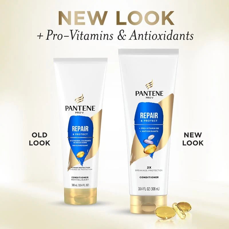 Pantene Pro - V Repair & Protect Conditioner โ Restores & Strengthens Damaged Hair โ 10.4 fl oz - Beauty Exchange Beauty Supply