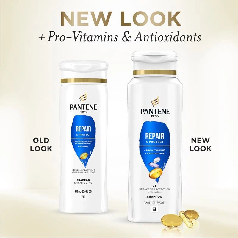Pantene Pro - V Repair & Protect Shampoo โ Strengthens & Restores Damaged Hair โ 12 fl oz - Beauty Exchange Beauty Supply