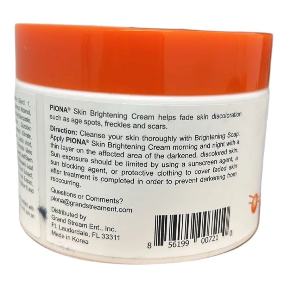 Piona - Brightening Cream | 2 Variants | Formula 101 Original | And Moisturizer | 3.5Oz / 100g | - Beauty Exchange Beauty Supply