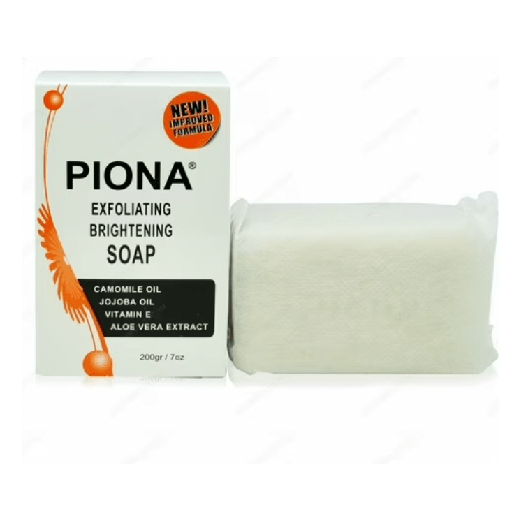 Piona - Exfoliating Brightening Bar Soap – 4 Variants | Original, Turmeric, Carrot, Oatmeal | 7Oz/200g | - Beauty Exchange Beauty Supply