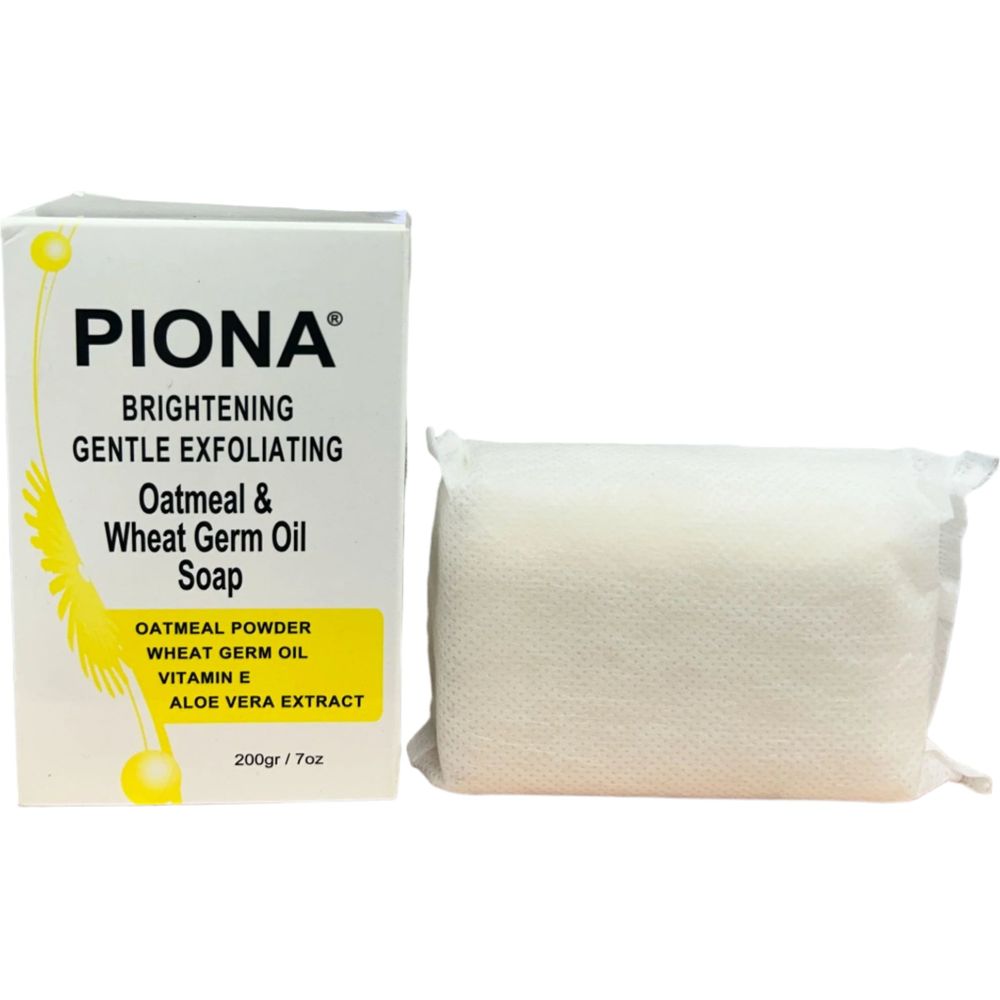 Piona - Exfoliating Brightening Bar Soap – 4 Variants | Original, Turmeric, Carrot, Oatmeal | 7Oz/200g | - Beauty Exchange Beauty Supply