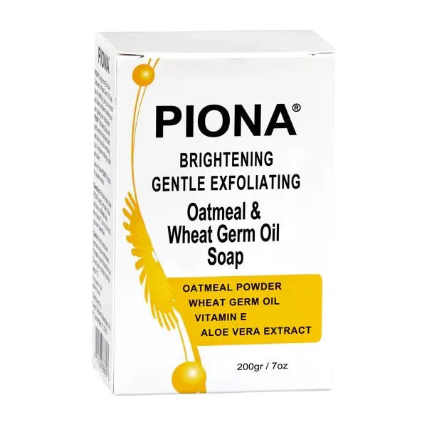 Piona - Exfoliating Brightening Bar Soap – 4 Variants | Original, Turmeric, Carrot, Oatmeal | 7Oz/200g | - Beauty Exchange Beauty Supply