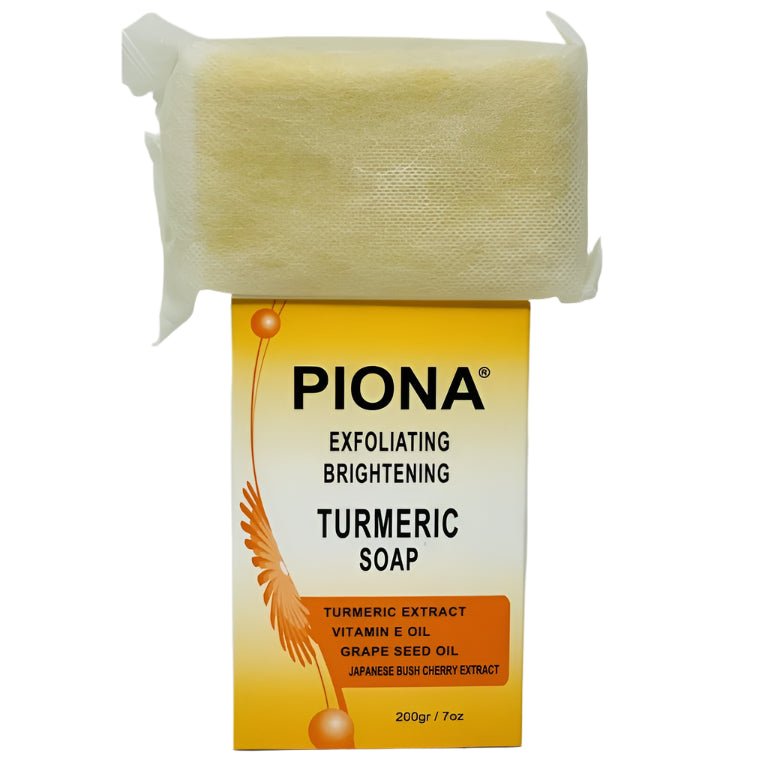 Piona - Exfoliating Brightening Bar Soap – 4 Variants | Original, Turmeric, Carrot, Oatmeal | 7Oz/200g | - Beauty Exchange Beauty Supply