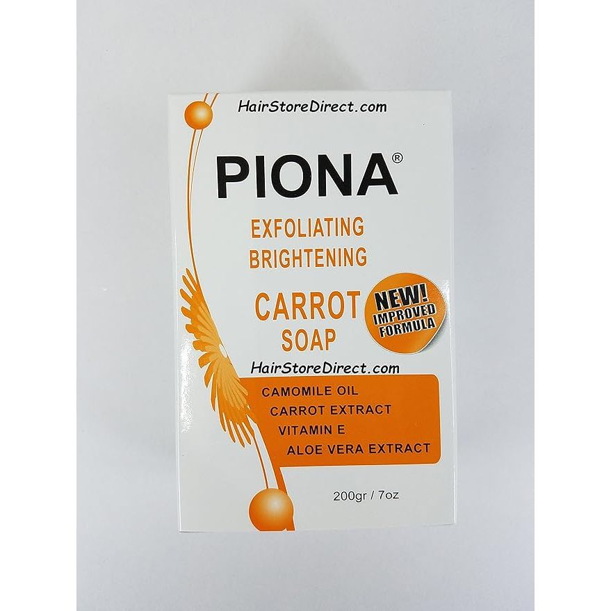 Piona - Exfoliating Brightening Bar Soap – 4 Variants | Original, Turmeric, Carrot, Oatmeal | 7Oz/200g | - Beauty Exchange Beauty Supply